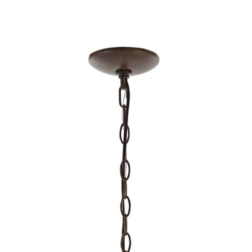 Oakley 25" Midcentury Farmhouse Iron LED Chandelier - JONATHAN Y